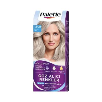 Palette Silver Yellow Hair Dye 12-21 - Intense Pigment, Nourishing Hair Color