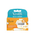 Gillette Venus & Olay Comfortglide Women's Razor Blades - 3 Pack, Smooth Shaving, Comfortable, Compatible with Venus Razors