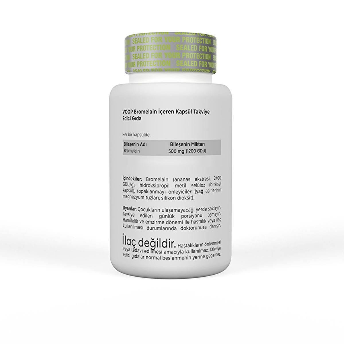 Voop Bromelain Supplement: Natural Digestive Support & Anti-Inflammatory - Pineapple Enzymes, Vegan Capsules, 30 Count