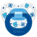 Wee Baby Orthodontic Silicone Baby Pacifier - Designed for Healthy Dental Development (0-6 Months) - Blue Newborn Soothing Pacifier