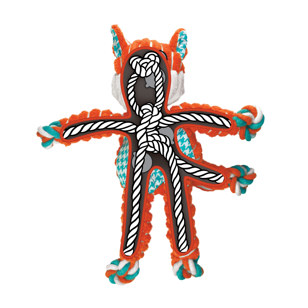 Kong Floppy Knots Fox Small/Medium
