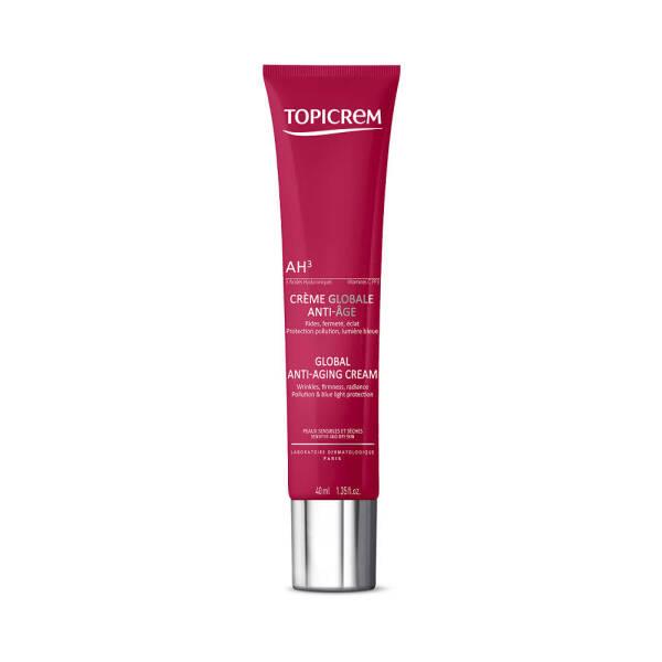 Topicrem AH3 Anti-Aging Cream for Dry Skin - Hydrating, Anti-Wrinkle, and Brightening - 1.35 fl oz