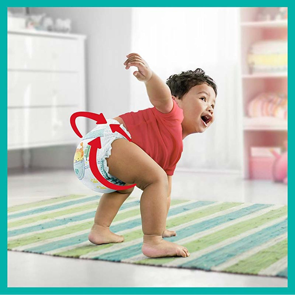 Prima Pampers Disposable Diapers Pants Size 7, 52 Count - Leak Proof, Easy Change, Comfort Fit
