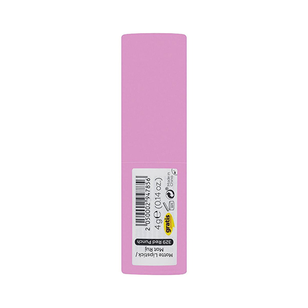 Beaulis Matte Lipstick - Long Lasting Red Punch Lip Color for Bold Lips