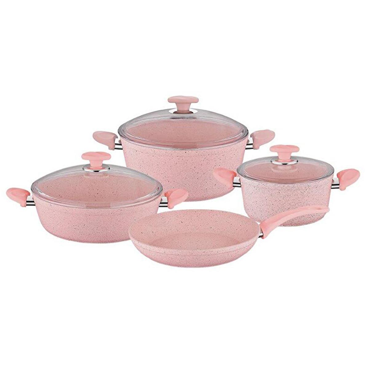 Papilla Non-stick Cookware Set - 7 Piece Aluminium Cookware, PFOA Free, Durable & Easy Clean