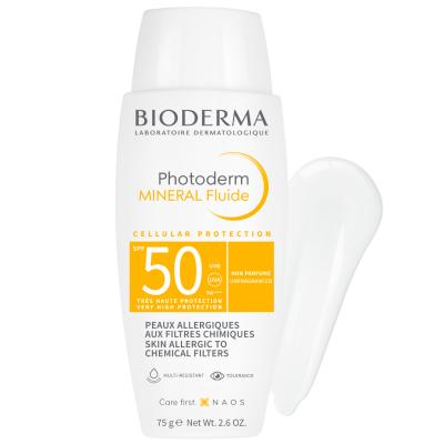 Bioderma Photoderm Mineral Sunscreen Cream SPF50+ for Sensitive Skin - Non-Comedogenic & Photostable