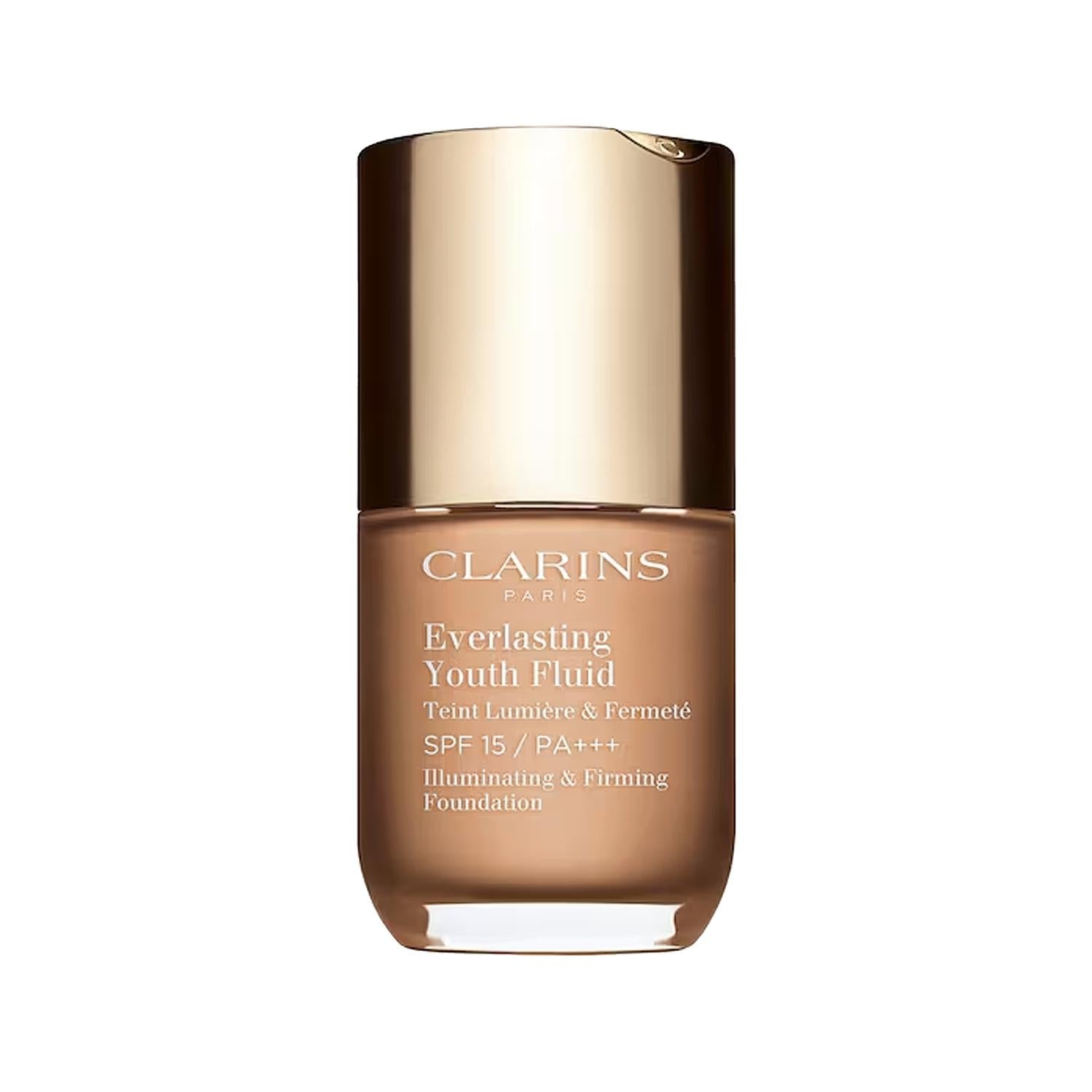 Clarins Everlasting Youth Fluid Foundation - Shade 109, 30ml - Full Coverage & Anti-Aging Makeup for Radiant, Youthful Skin