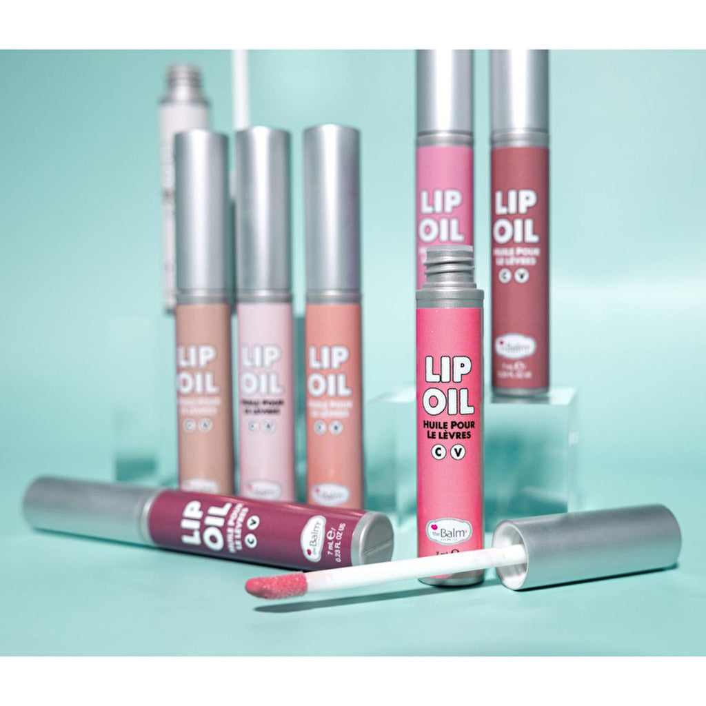 theBalm Little Red Corvette Lip Oil: High-Shine, Non-Sticky, Long-Lasting Tinted Lip Gloss for Glamorous Lips