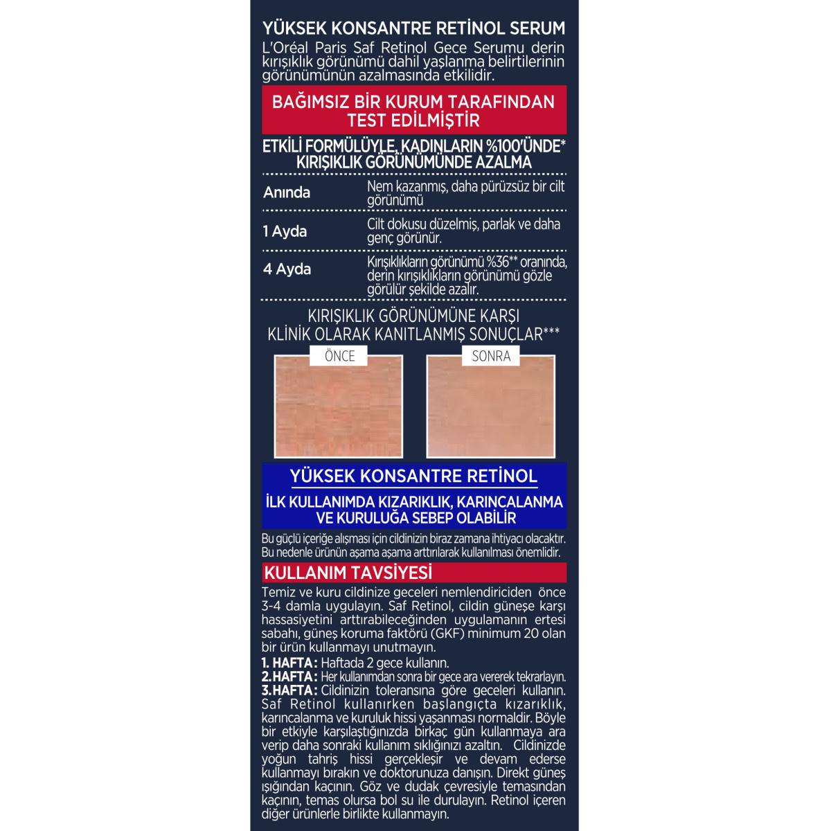 Loreal Paris Revitalift Anti-Aging Face Serum - Retinol Serum for Wrinkle Reduction, Dermatologist-Approved Skincare