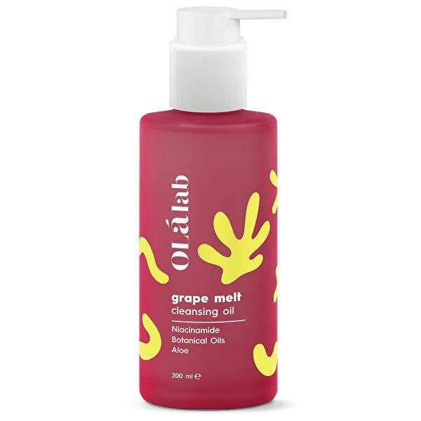 Olalab Grape Melt: Gentle Facial Cleansing Oil & Makeup Remover - Hydrating, Natural Skincare for Dry & Sensitive Skin