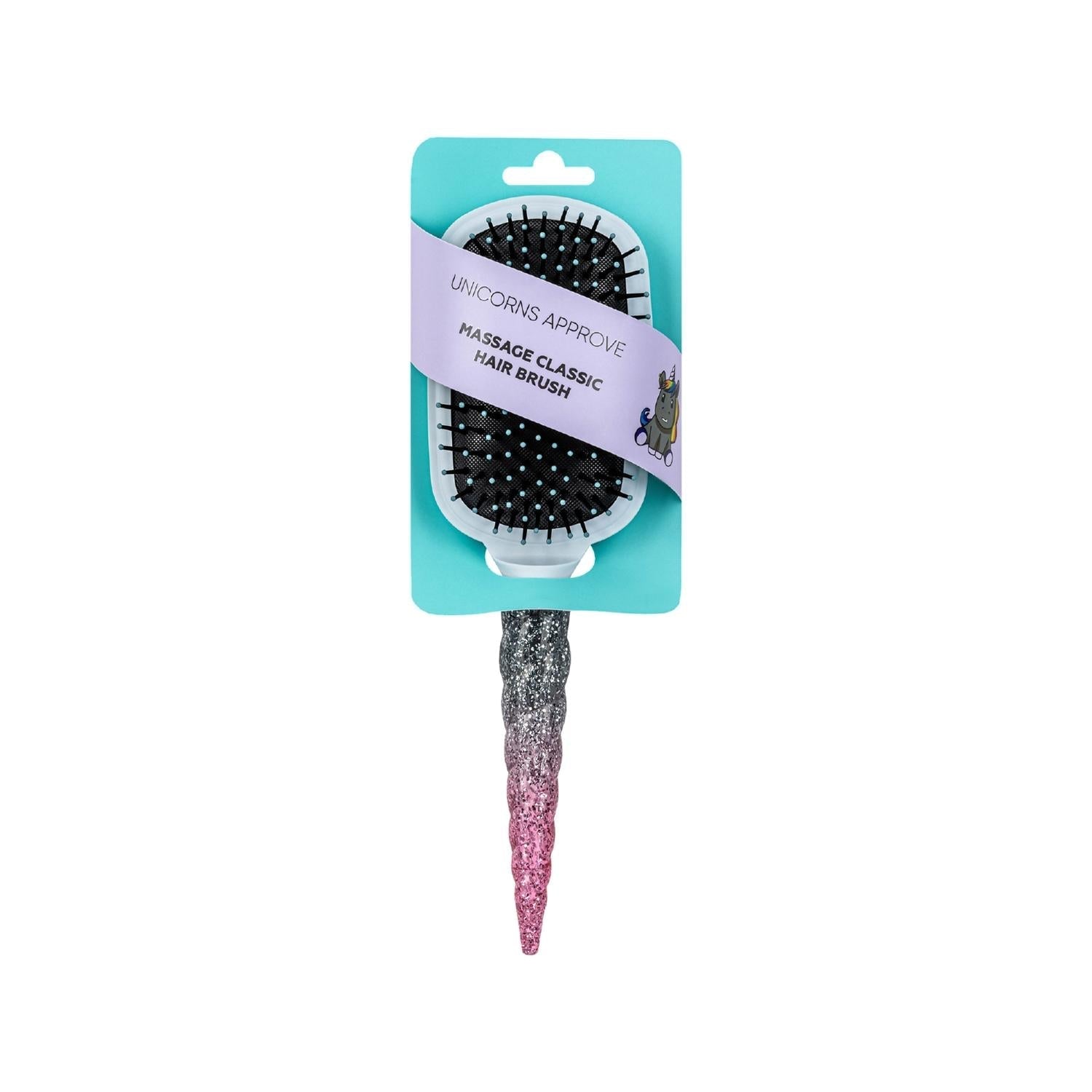 Soda Unicorn Vent Hair Brush - Narrow Design for Easy Detangling & Styling