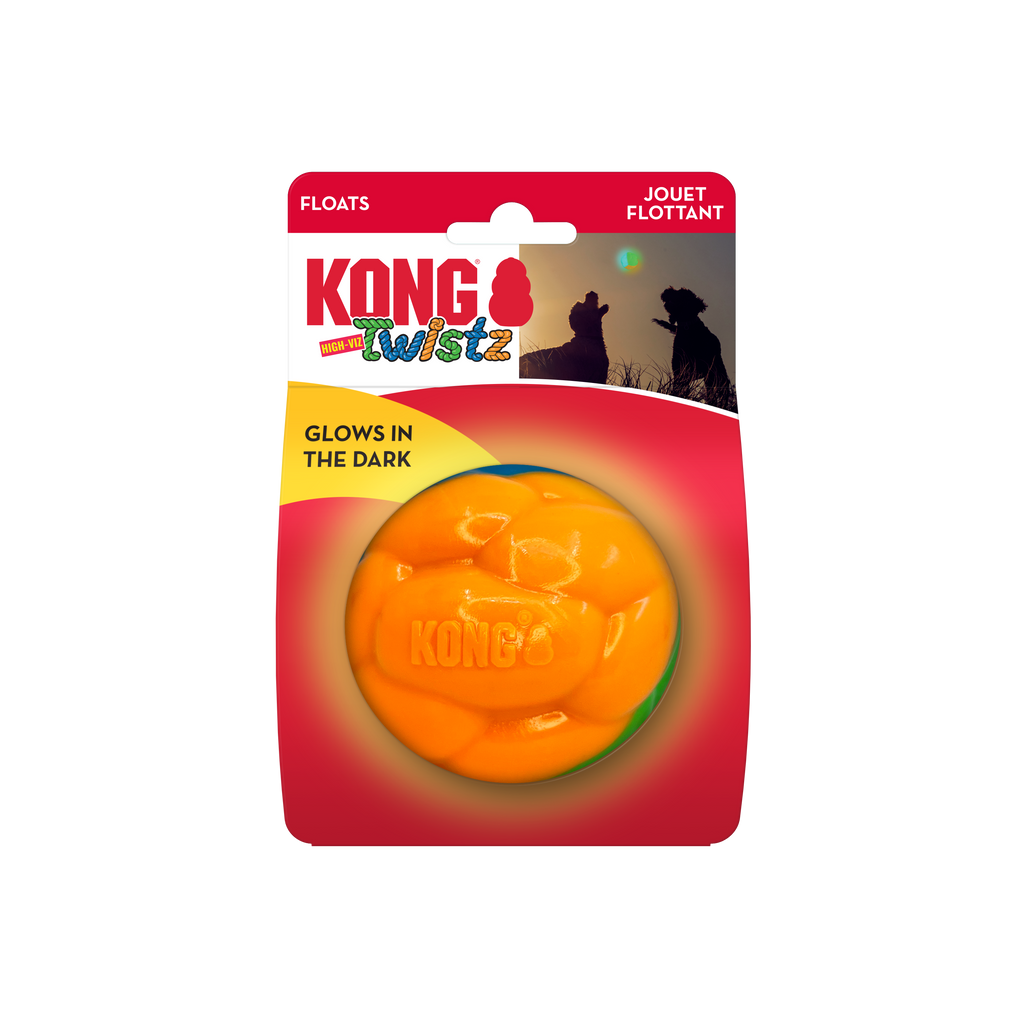 Kong Twistz High-Viz Ball Large