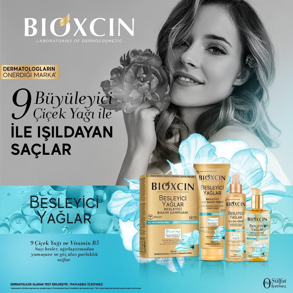 Bioxcin Nourishing Flower Oils Hair Conditioner: Deeply Moisturizes, Repairs Dry & Damaged Hair. Sulfate-Free, Hypoallergenic Formula