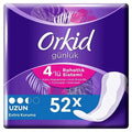 Orkid Daily Sanitary Pads Extra Protection Long 52 Count - Absorbent, Odor Control, Dermatologically Tested