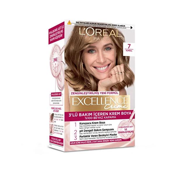 L'OrŽal Paris Excellence Creme Hair Dye - 100% Gray Coverage, Long-Lasting Color