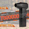 130000RPM Electric Air Duster Cordless Turbo Fan Rechargeable Blower Keyboard Cleaner
