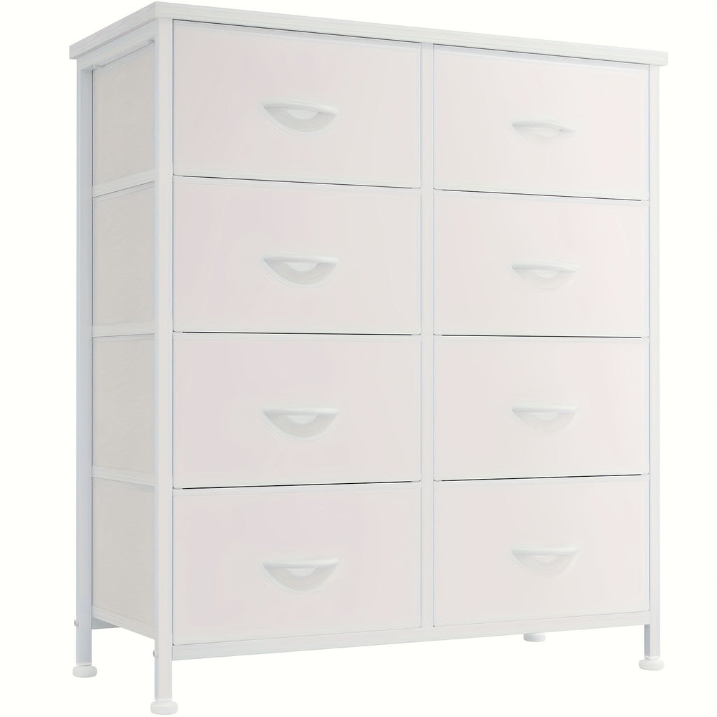 8 Drawer Dresser Storage Organizer Fabric Drawers Chest Bedroom Hallway Unit