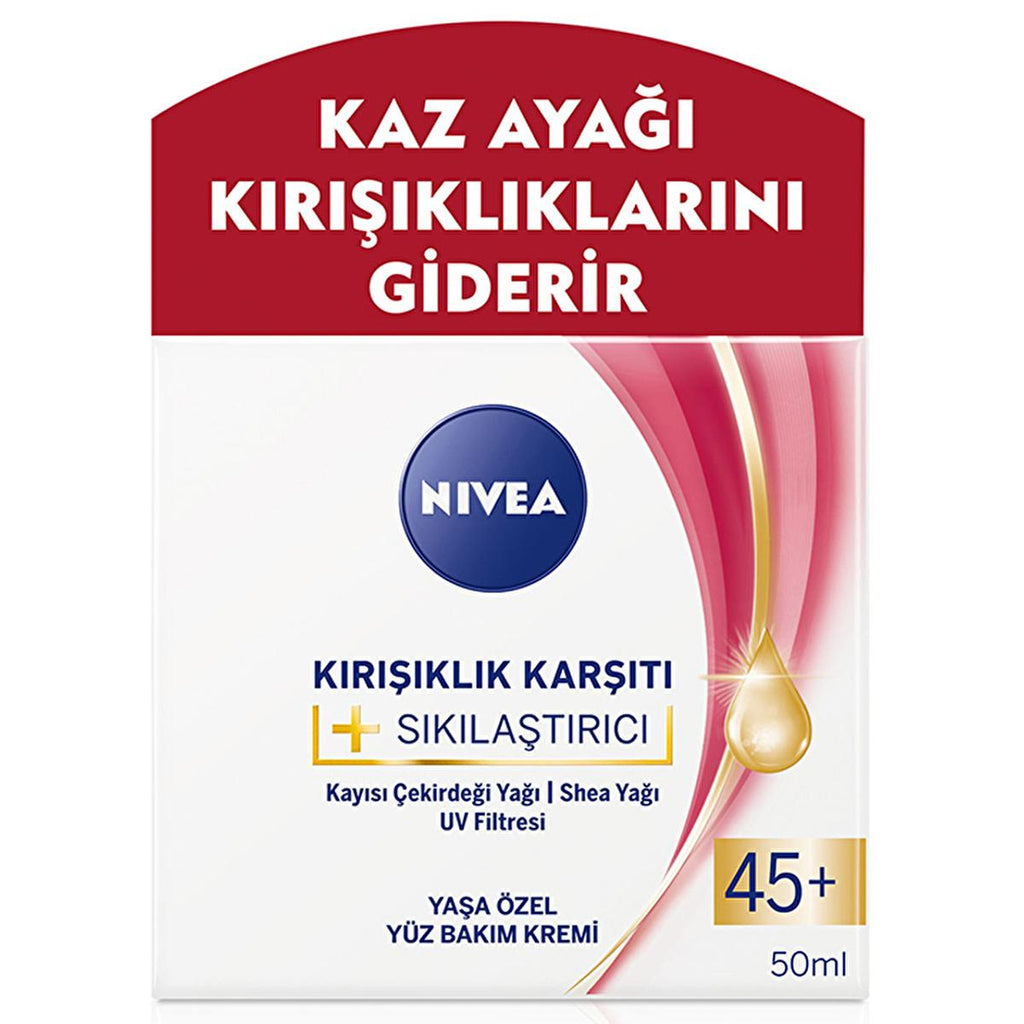 Nivea Anti-Wrinkle Face Cream for Mature Skin - Firming, UV Protection, 1.69 fl oz