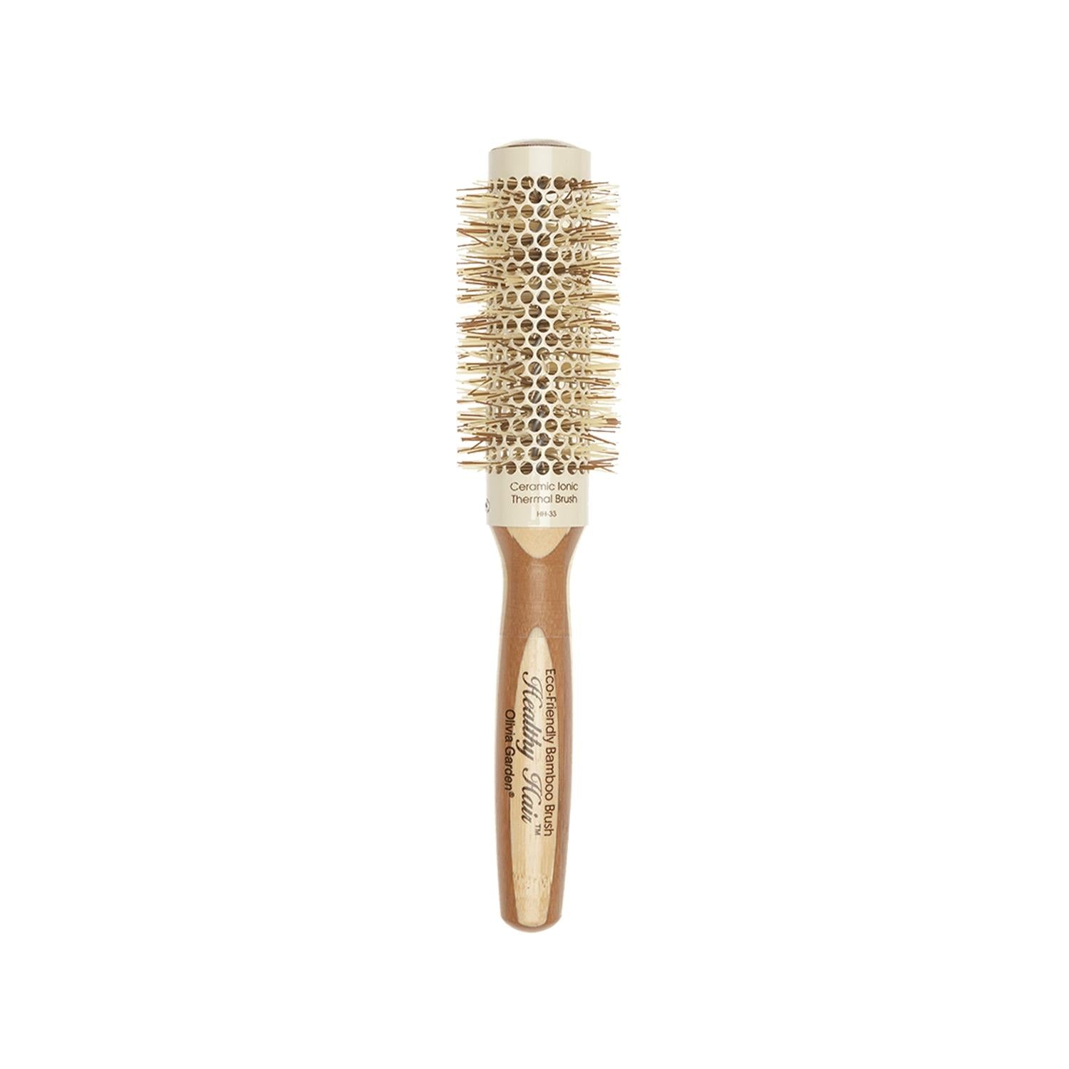 Olivia Garden Bamboo Touch Blowout Thermal Hair Brush - Eco-Friendly Styling & Efficient Drying