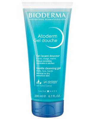 Bioderma Atoderm Shower Gel - Gentle Moisturizing for Dry & Sensitive Skin, 6.76 fl oz