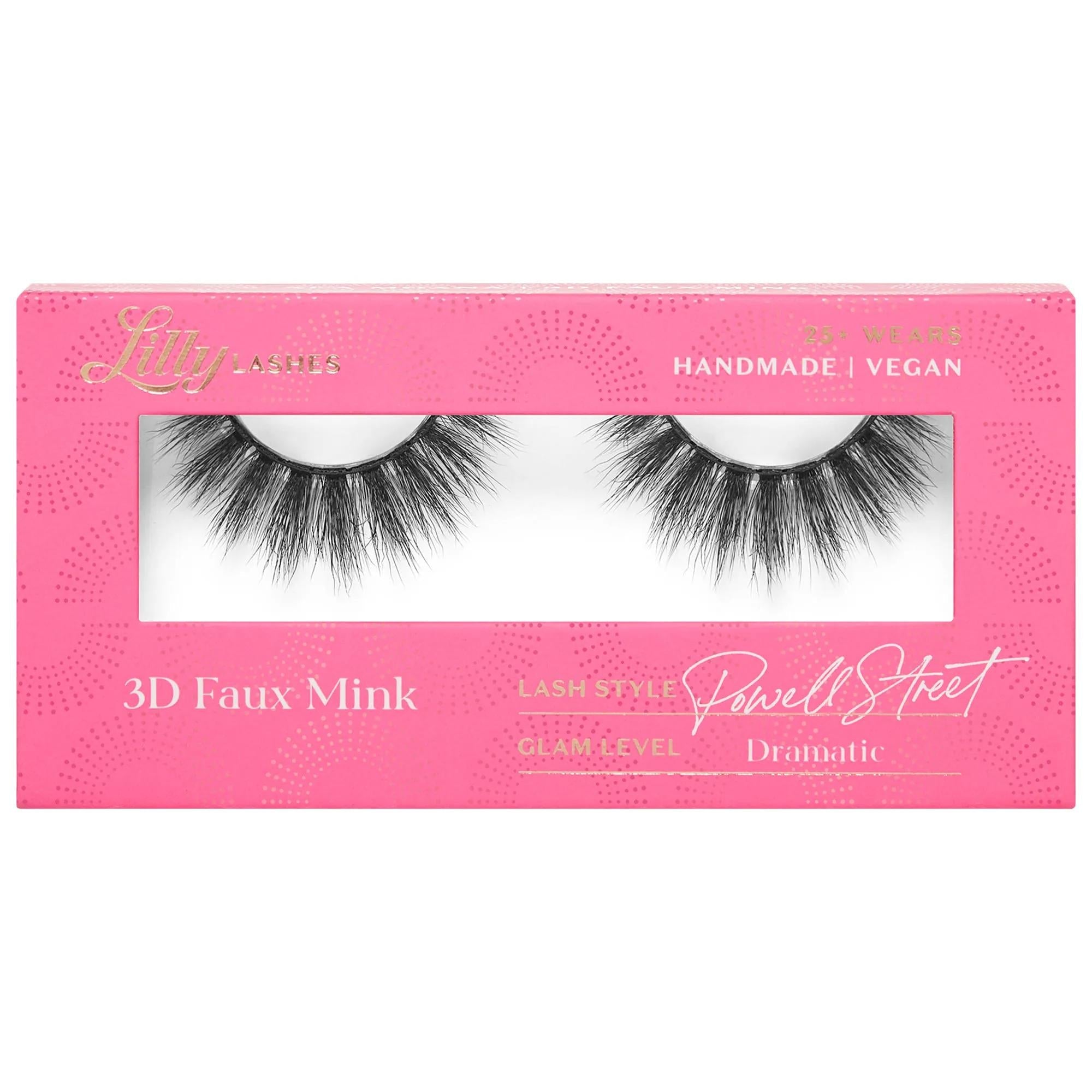 Lilly Lashes Faux 3D Lashes - Reusable, Waterproof, Cruelty-Free False Eyelashes for Dramatic Eye Enhancement