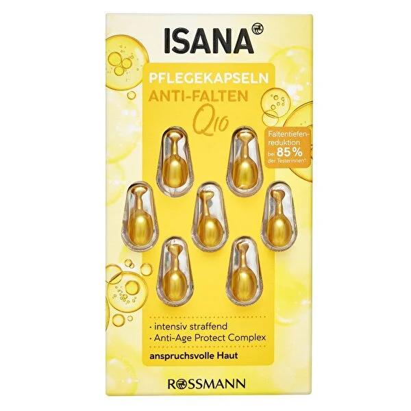 Isana Anti-Aging Serum Capsules Q10 - 7 Capsules for Smoother Skin