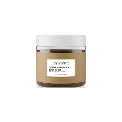 Maruderm Coffee + Green Tea Body Scrub for Nourished Skin - Vegan & Natural Exfoliant