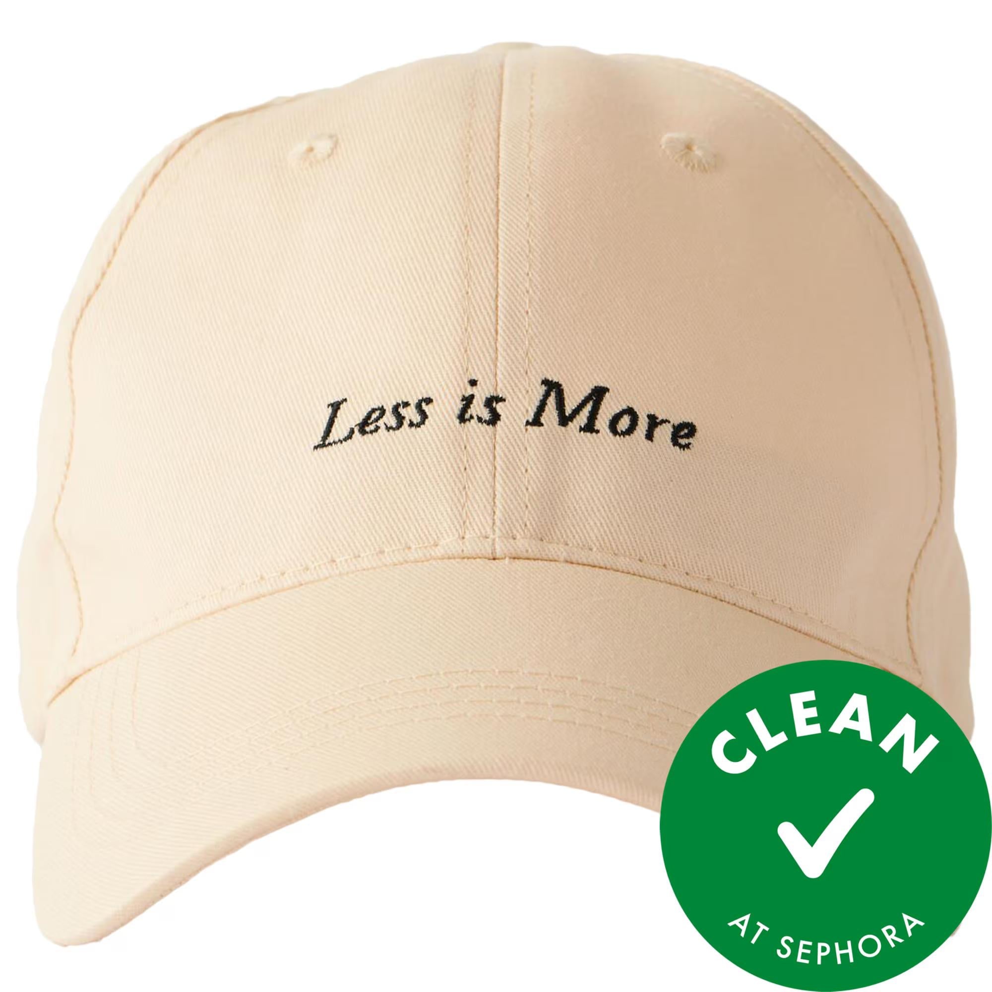 MERIT 'Less is More' Baseball Cap: 100% Cotton, Adjustable, Embroidered, Minimalist Style, Beige Cotton Hat