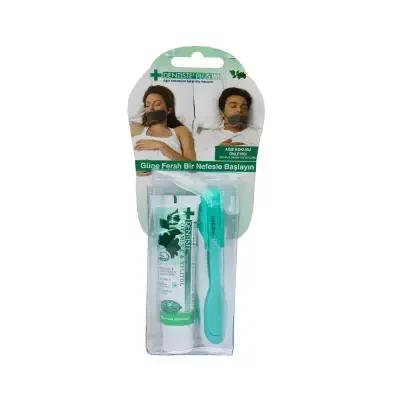 Dentiste Portable Oral Care Kit - Travel Toothbrush & Toothpaste Set for Adults