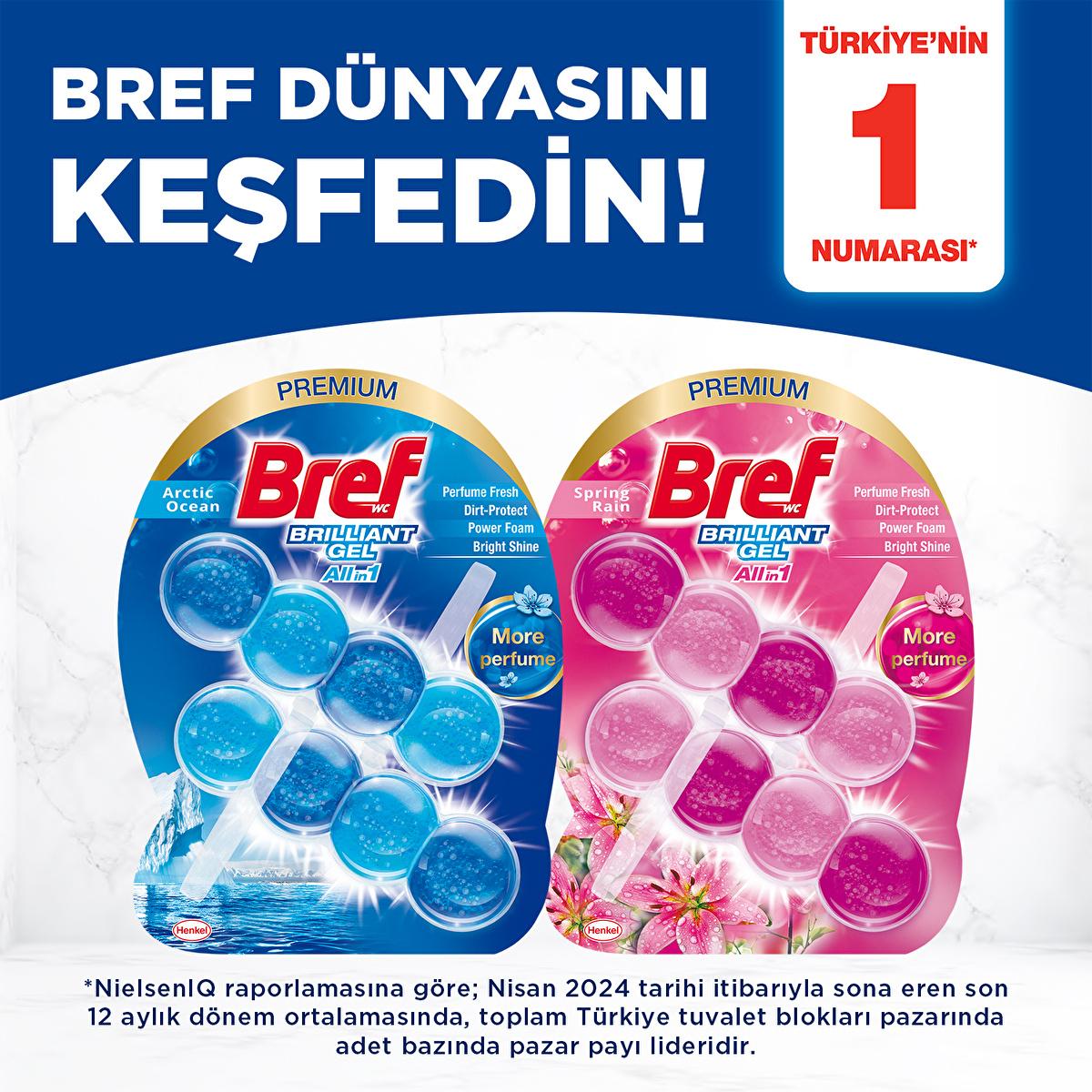Bref Toilet Cleaning Block - Long-Lasting Freshness & Hygiene for Toilet Bowl Cleaner