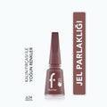 Flormar Jelly Look Terracotta Nail Polish: High Pigment, Gel Effect, Long Lasting, Salon Quality Glossy Finish - Orange Brown