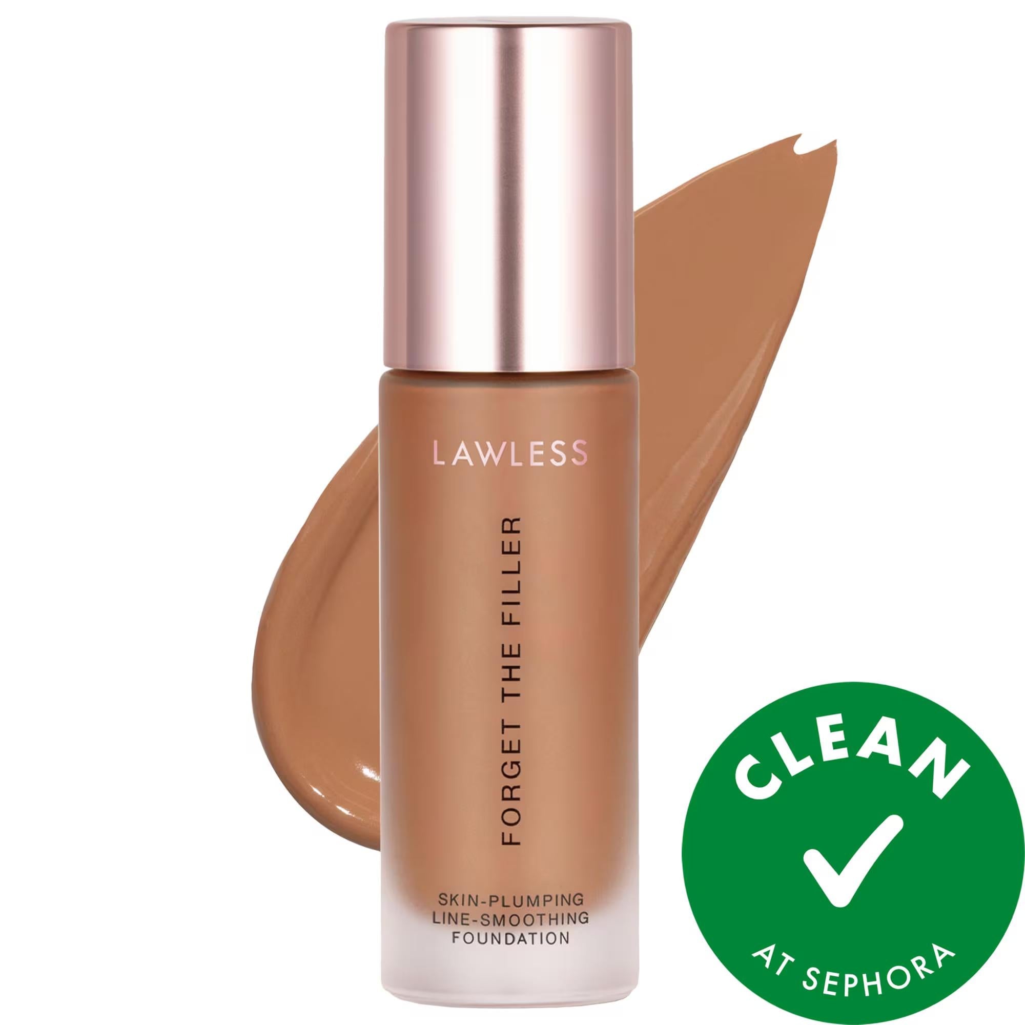Forget The Filler Skin-Plumping Foundation: Full Coverage, Line Smoothing, Vegan, Cruelty-Free, Natural Finish, Anti-Aging Benefits