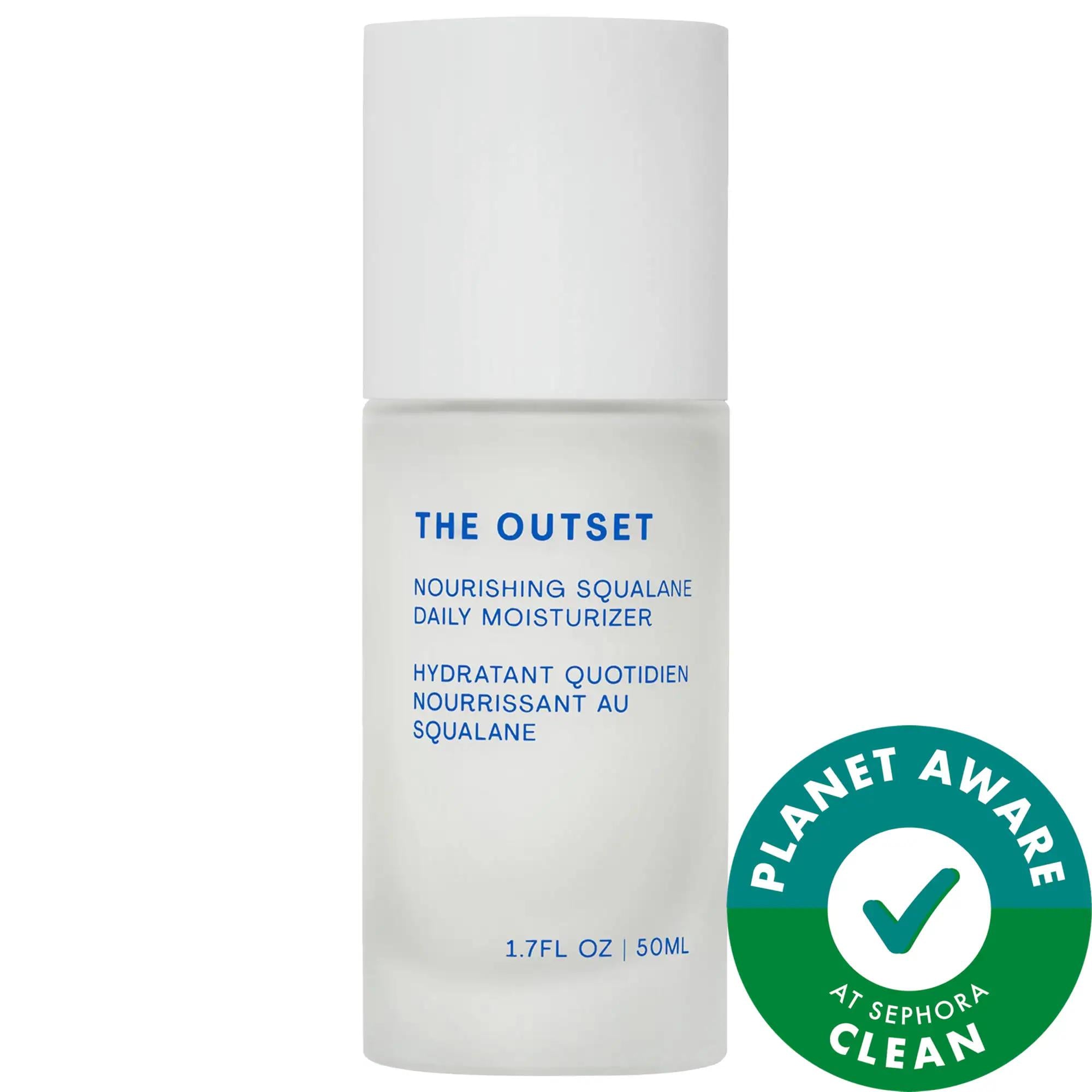 The Outset Nourishing Squalane Daily Moisturizer: Hydrating, Vegan, Cruelty-Free - Dry & Sensitive Skin Face Cream