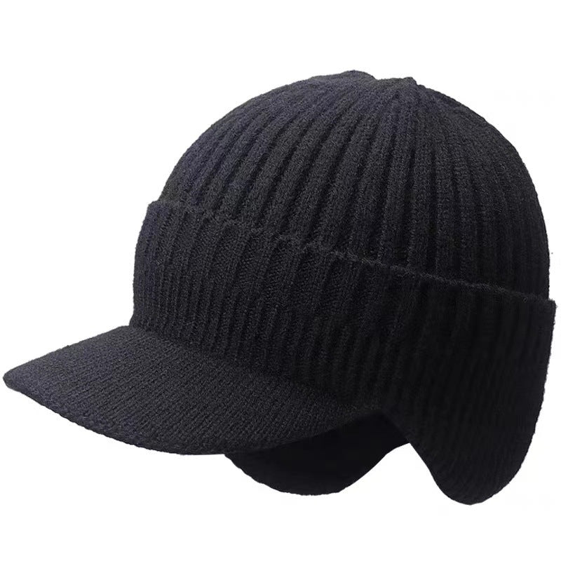 Warm Ear Protection Hat Men's Woolen Cap