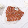 Scarf White Lace Triangle Fashion Hand Painted