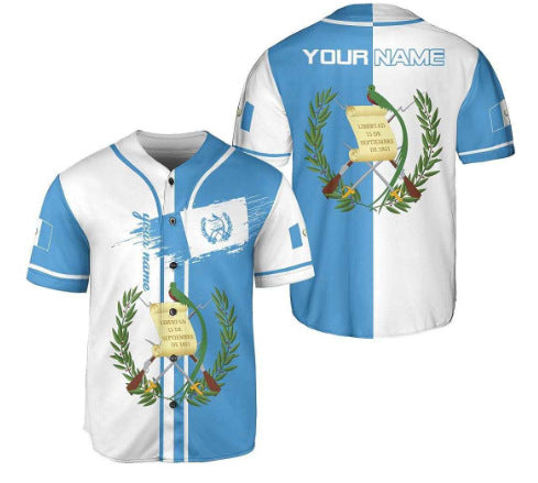 Printed Casual Men's Baseball Shirt