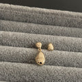 Advanced Metal Asymmetric Water Drop Ear Studs