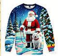 Polyester Spring And Autumn Round Neck Men's Sweater