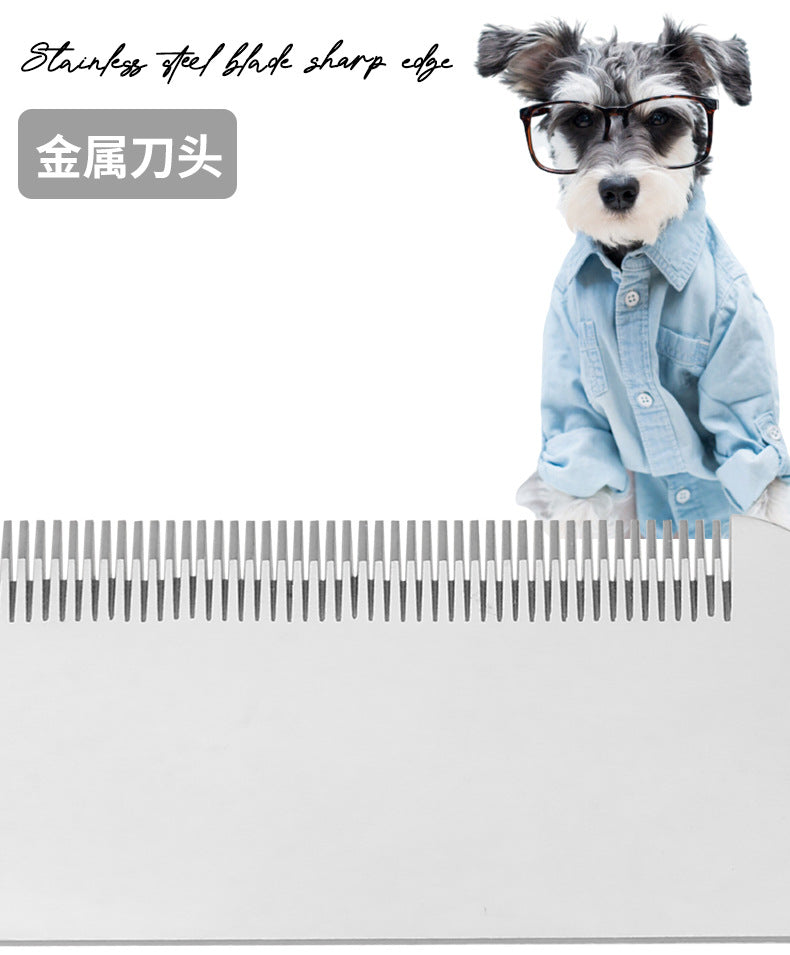 Dog Grooming Tools Dog Comb Pet Grooming Brush Terrier Plucking Knife Pet Hair Beating Knife Scraper Comb Dog Accessories