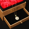 925 Silver Jade Clavicle Necklace