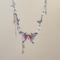 Beaded Bow Sweet Style Beaded Necklace