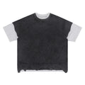 Distressed Patchwork Color Block Tee