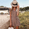 Women's Slim-fit Leopard-print Jumpsuit