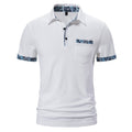 Men's Paisley Color Lapel Short-sleeved T-shirt