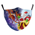 Santa Elk Digital Printing Double-layer Dust Mask