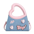 Love Handbag with Contrast Fashion Design