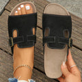 Plus Size Suede Platform Shoes