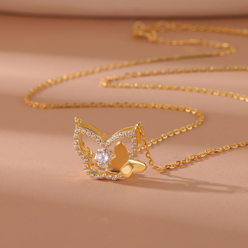 925 Sterling Silver Butterfly Necklace