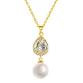 S925 Silver Tulip Pearl Necklace