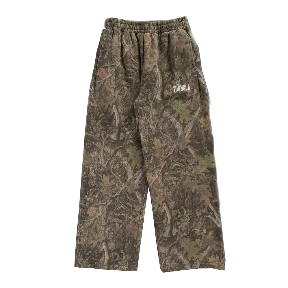 Casual Digital Camouflage Straight-leg Pants